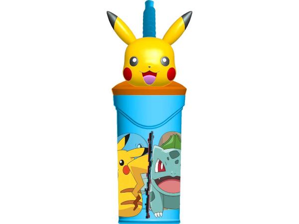 POKEMON  – Borraccia con personaggio 3D – Pikachu 360ml…x